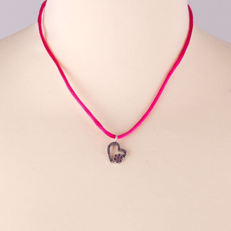 PY-Band-Halskette mit Herz SL861KI-48