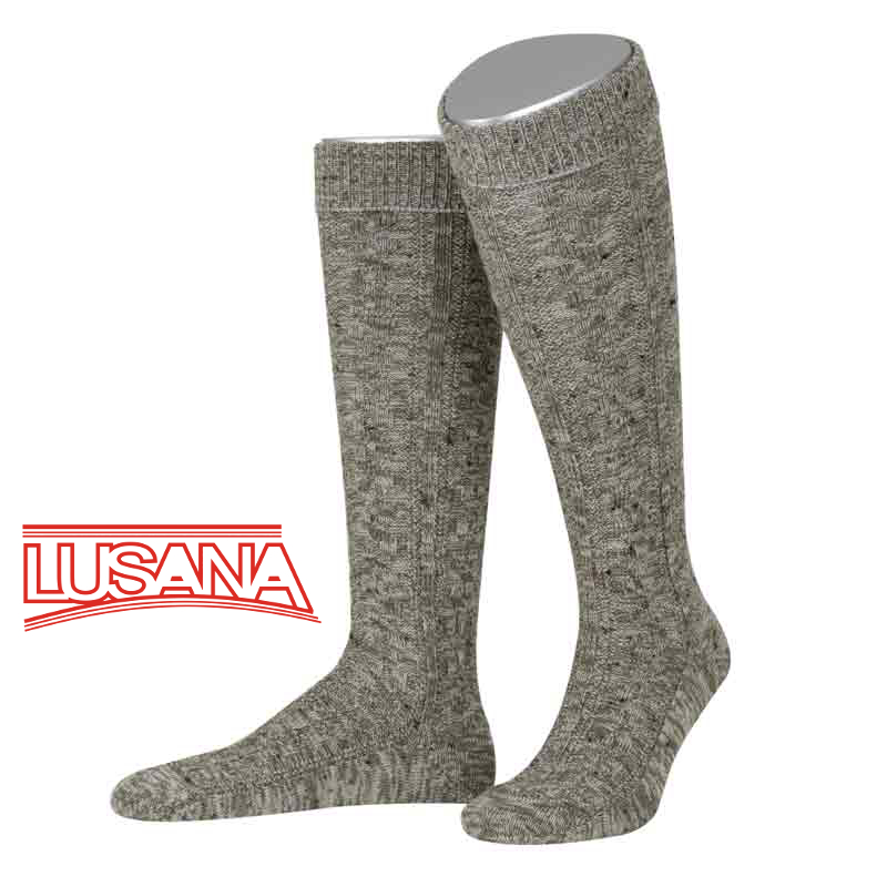 Lusana Trachtenkniebundstrumpf in 4 klassischen Loden Tweed Varianten L4397T-39